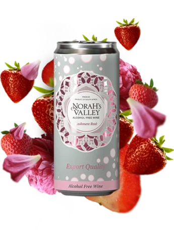 Norah’s Valley Cashmere Rosé Alcohol Free Wine-300ml (15cans/box)