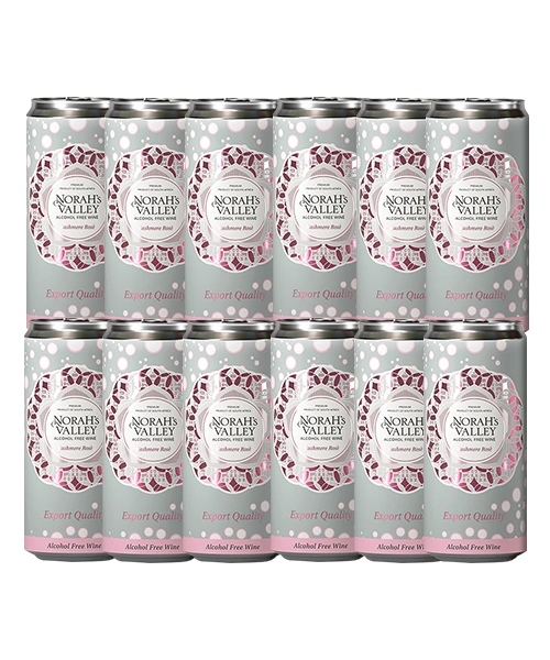 Norah’s Valley Cashmere Rosé Alcohol Free Wine-300ml (12cans/box)