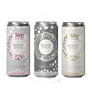 alcohol free wine cans