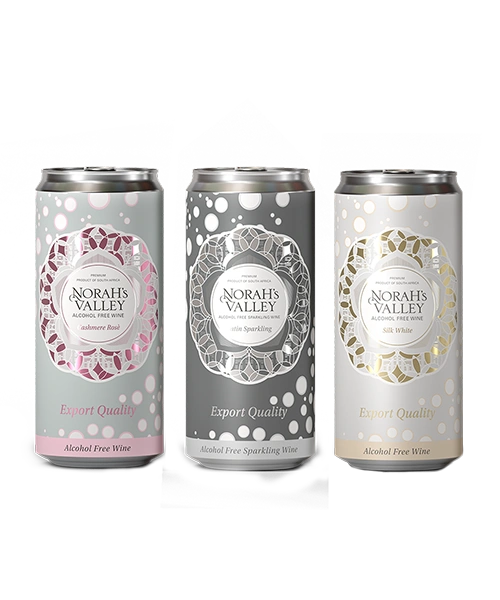 Norah’s Valley South Africa's Frist Alcohol-Free Wine In a CAN pack of 3 Set!